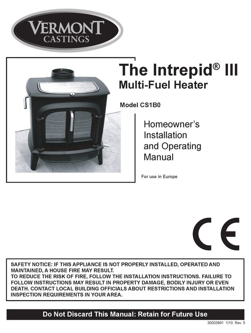 Vermont Castings cS1b0 Installation and operating manual