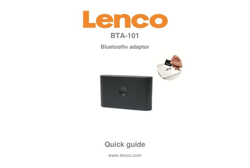 LENCO BTA-101 User manual
