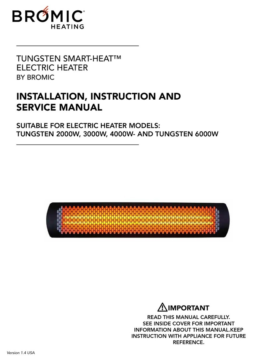 Bromic Heating Tungsten 2000W Troubleshooting guide