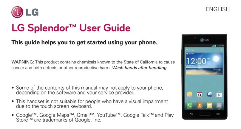 LG Splendor user guide