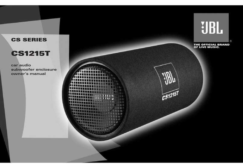 JBL CS1215T owner's manual