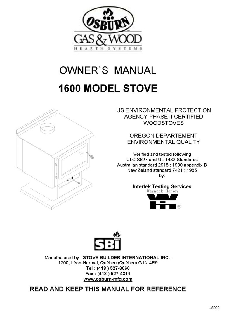 Osburn 1600 User manual