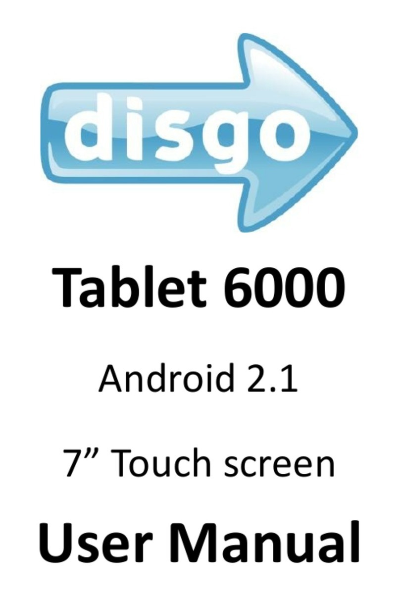 Disgo Tablet 6000 User manual