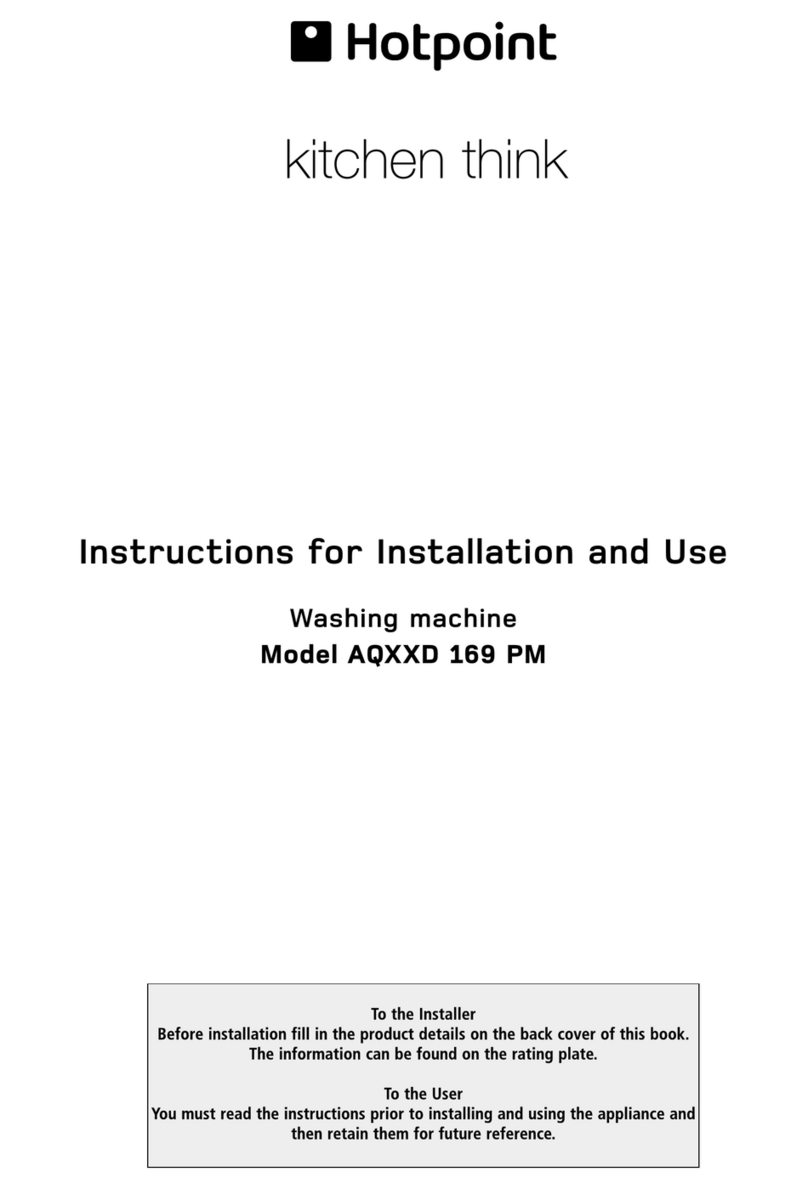 Hotpoint AQXXD 169 PM User manual