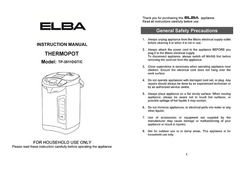 Elba TP-3511DGT instruction manual