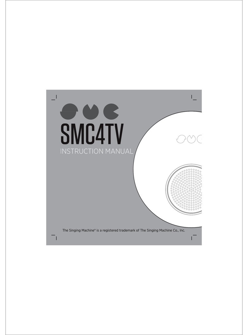 The Singing Machine SMC4TV User manual