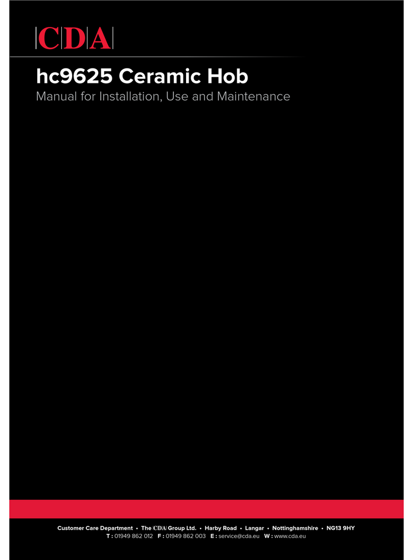 CDA hc9625 Reference manual CDA hc9625 Reference manual