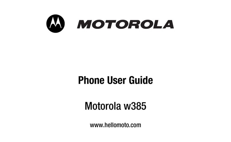 Motorola W385 User manual