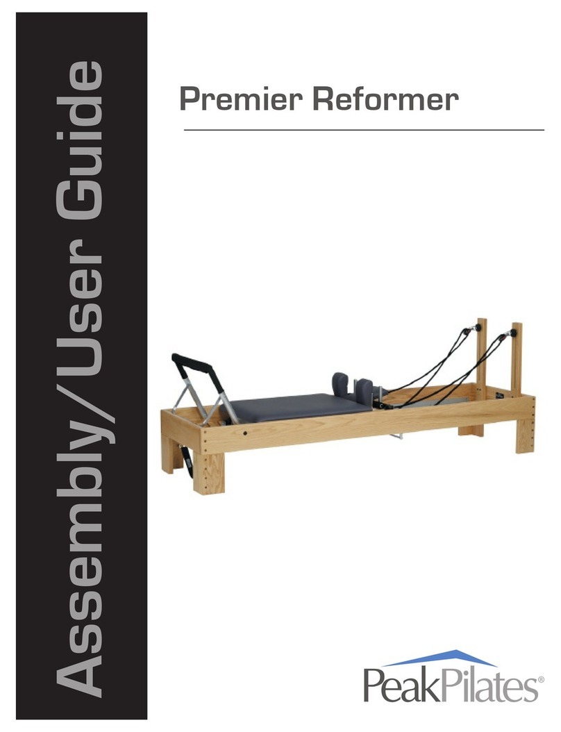 Peak Pilates Premier Reformer User manual