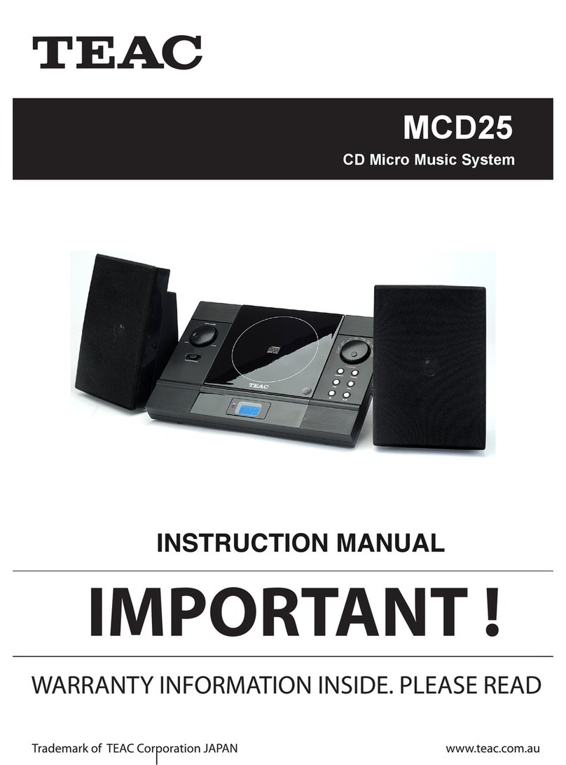 Teac MCD25 User manual