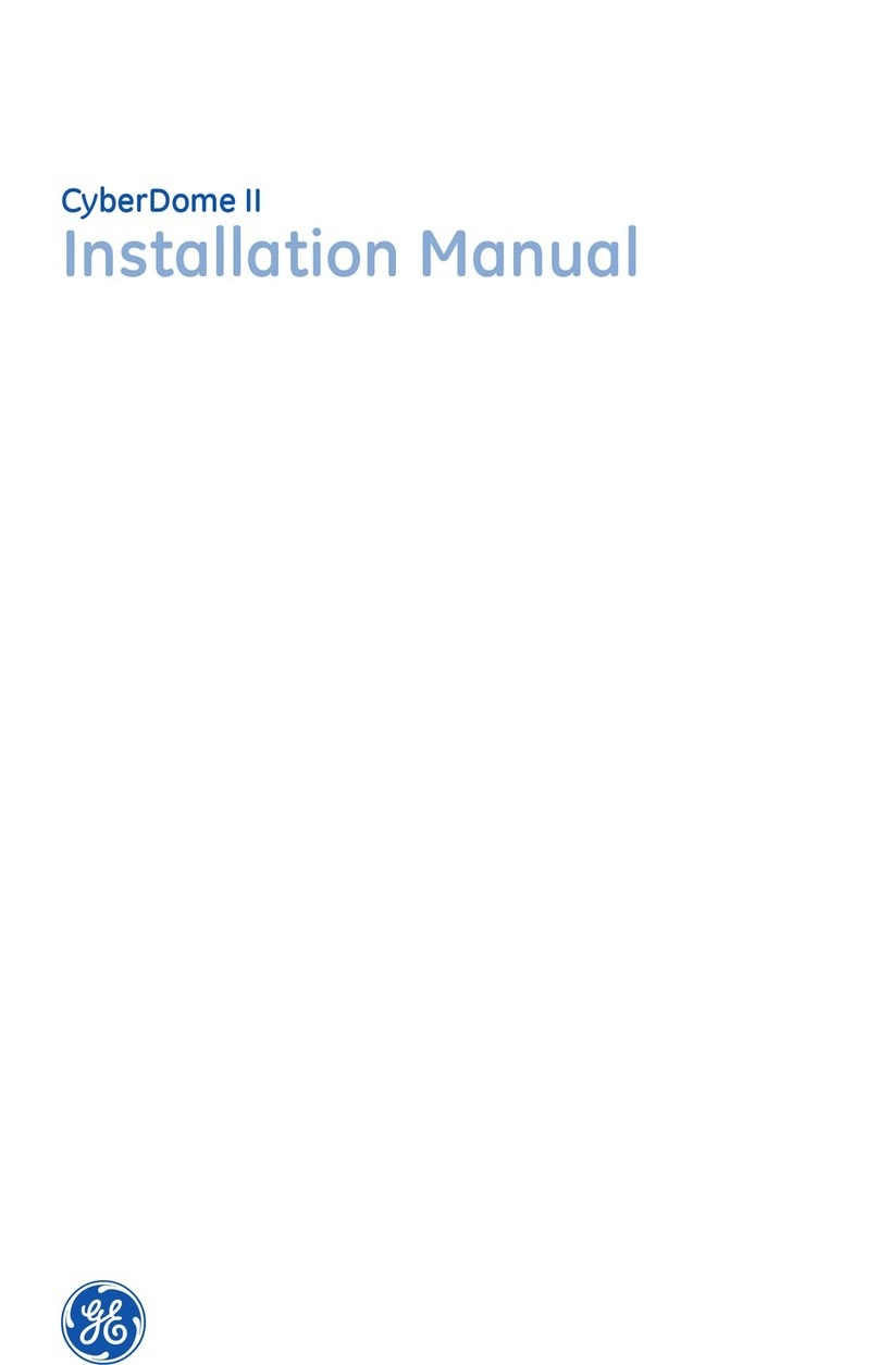 GE Security CyberDome II User manual