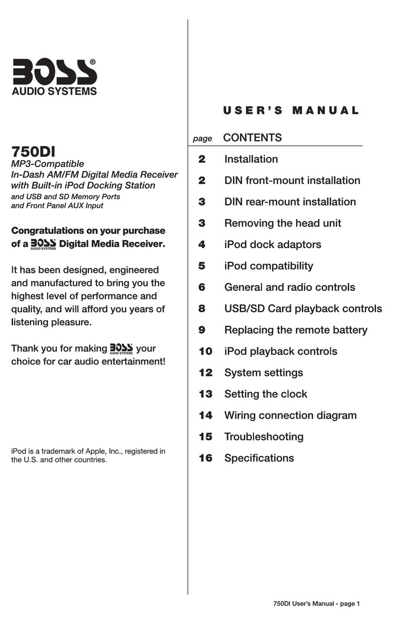 Boss Audio Systems 750DI User manual Boss Audio Systems 750DI User manual