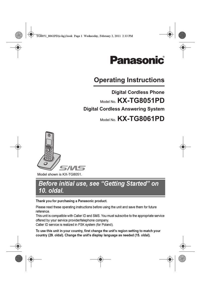 Panasonic KX-TG8051PD operating instructions