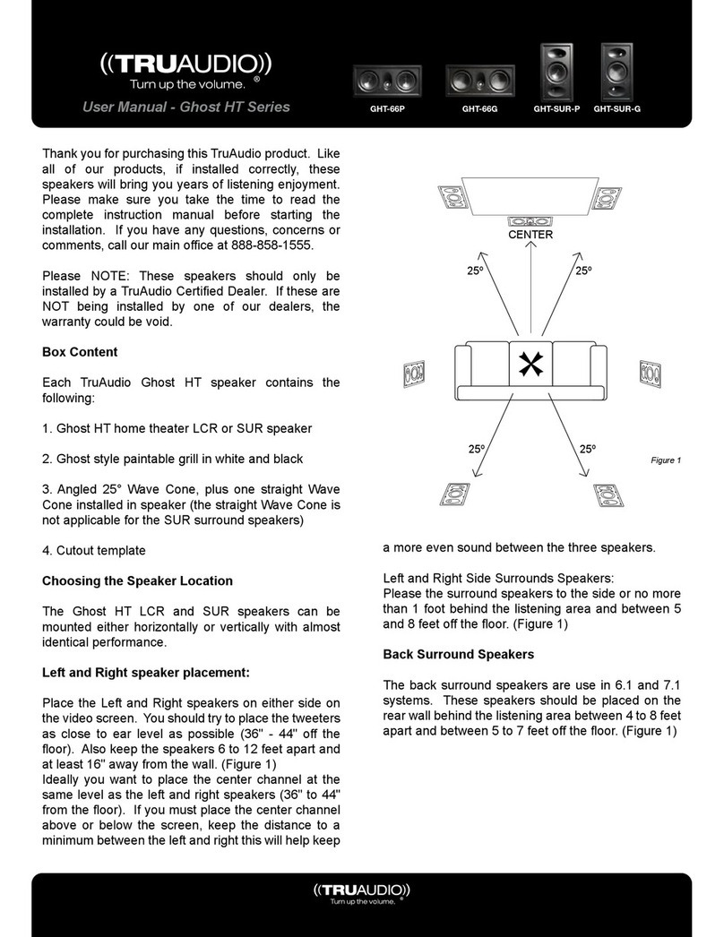 TRU Audio GHT-66P user manual