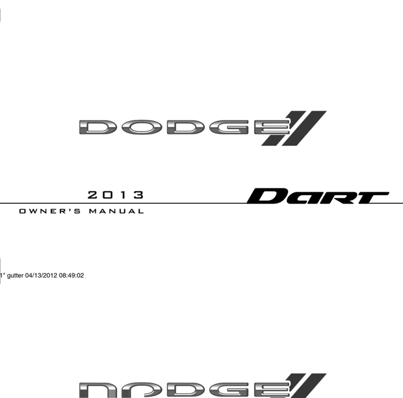 Dodge 2013 Dart owner's manual
