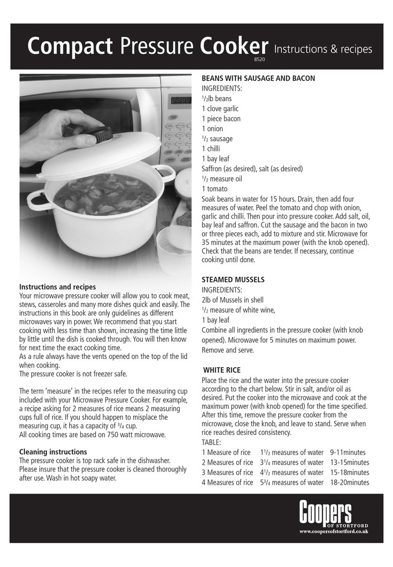 Coopers 8520 Instructions & recipes