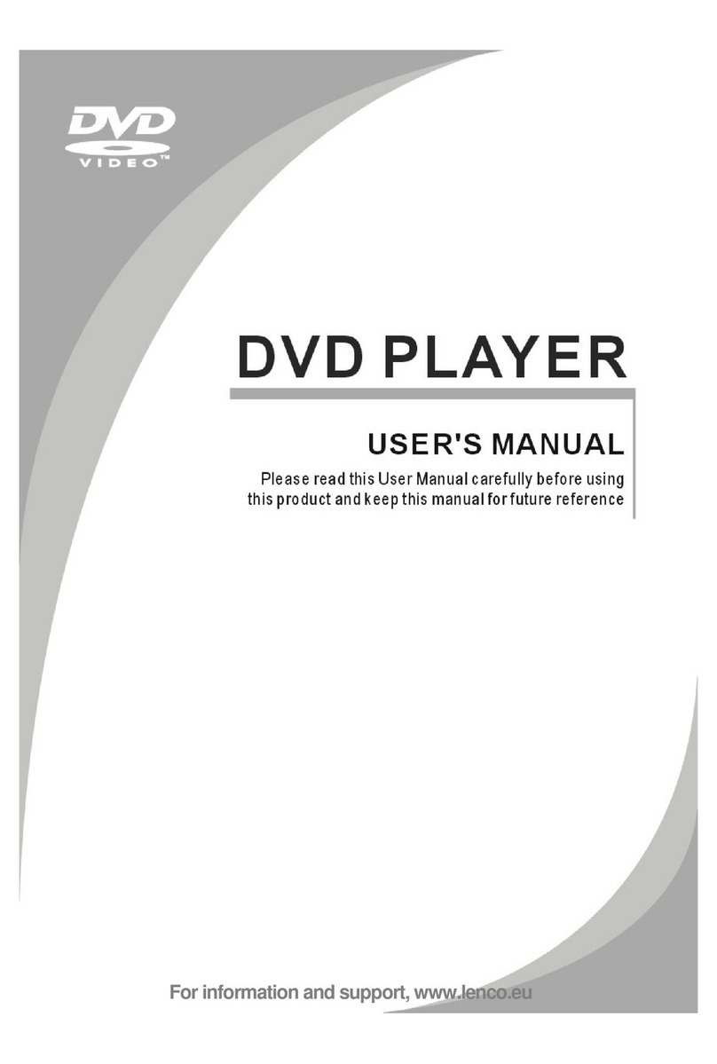LENCO dvd player User manual LENCO dvd player User manual