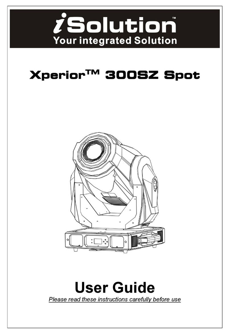 iSolution Xperior 300SZ Spot User manual iSolution Xperior 300SZ Spot User manual