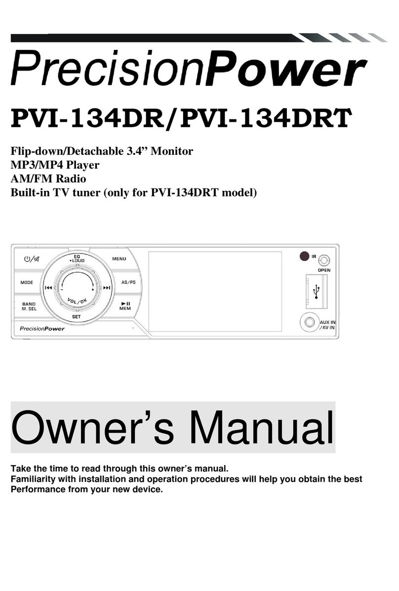 Precision Power PVI-134DR User manual