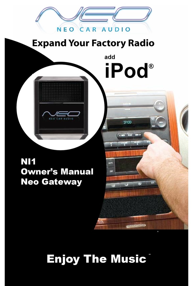 Neo Car Audio NI1 owner's manual