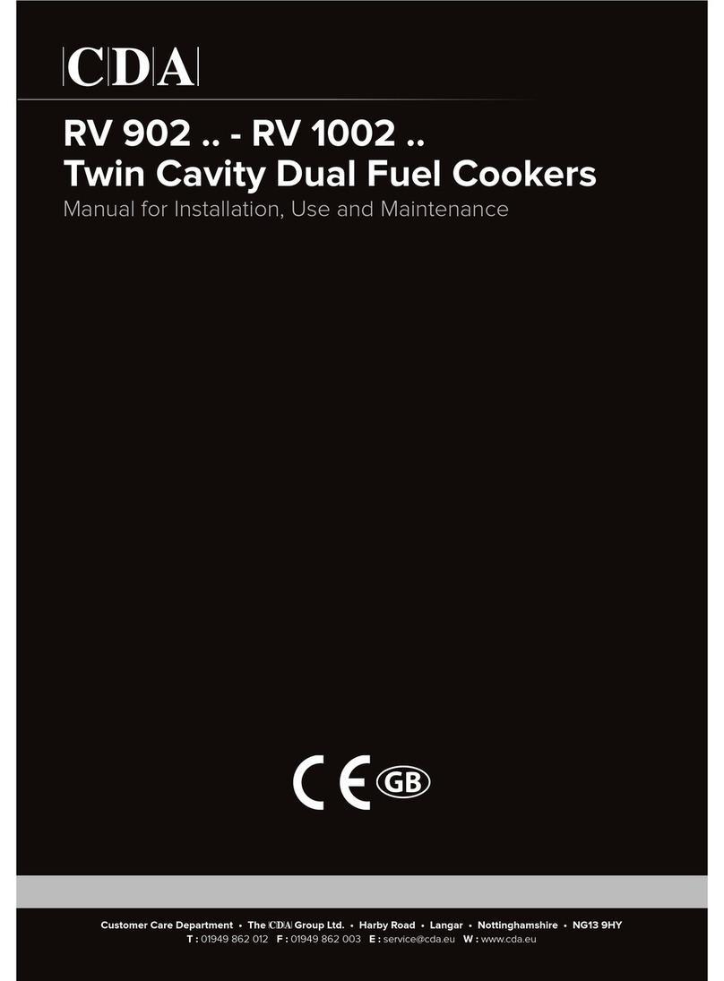 CDA RV 1002 Series Reference manual