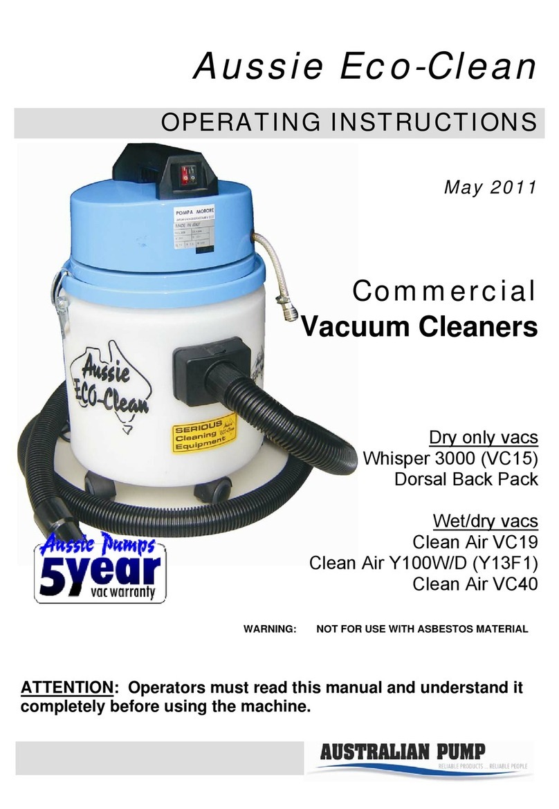 Aussie Eco-Clean operating instructions