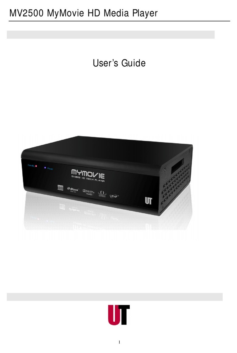 UT MV2500 MyMovie User manual