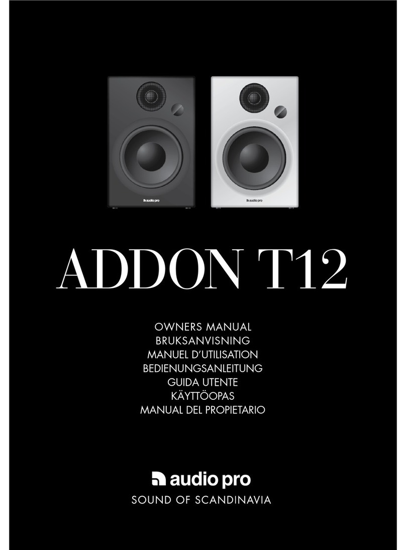 Audio Pro ADDON T12 Manual del propietario