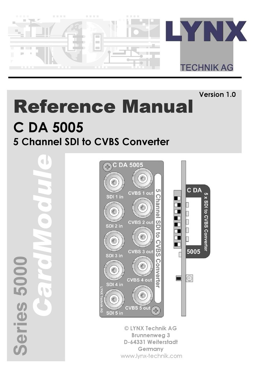 Lynx C DA 5005 Reference manual