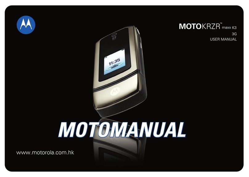 Motorola MOTOKRZR maxx K3 User manual Motorola MOTOKRZR maxx K3 User manual