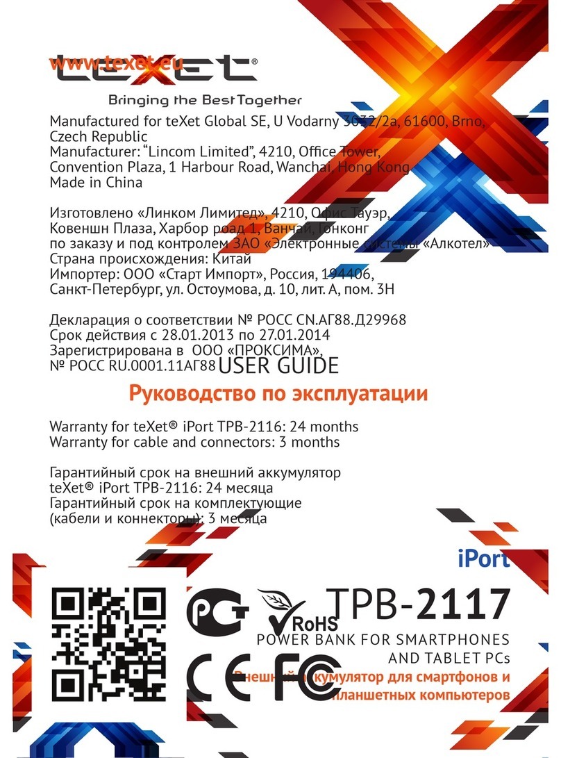 texet iPort TPB-2117 user guide