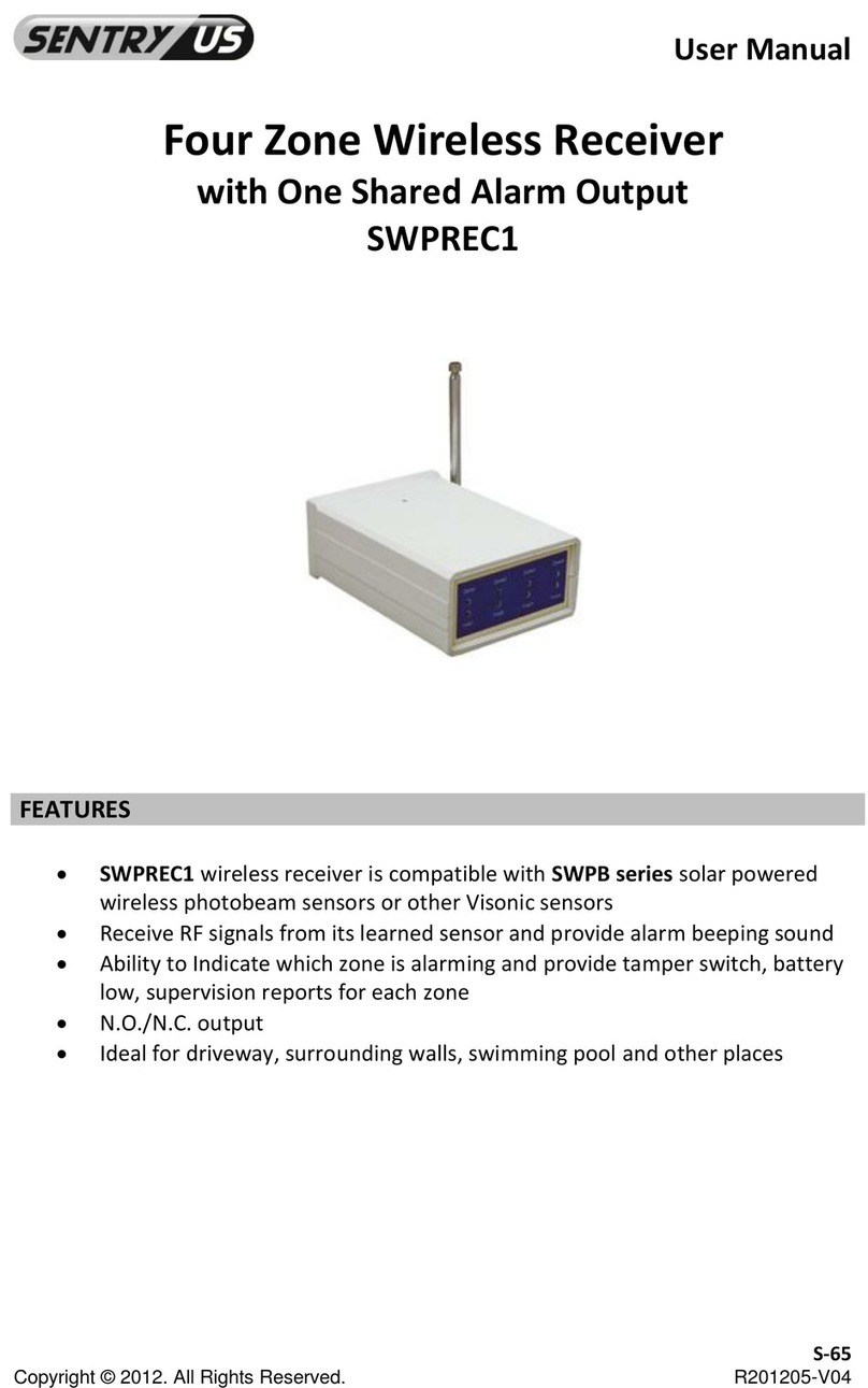 Sentryus SWPREC1 user manual
