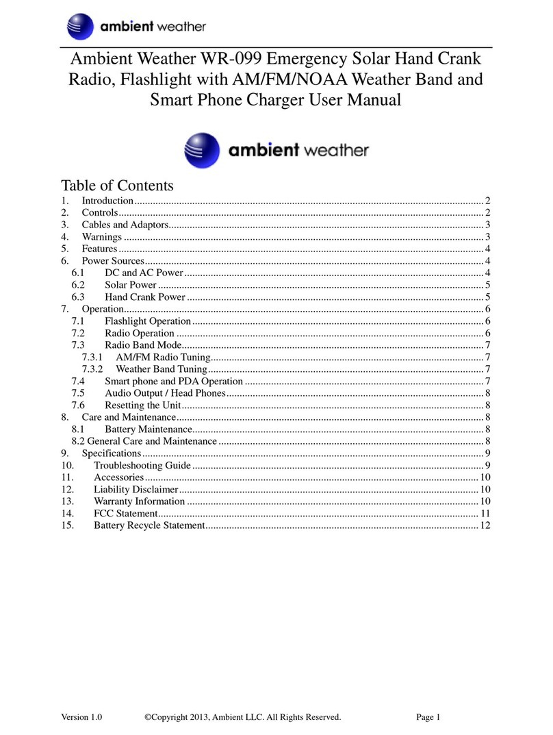 Ambient Weather WR-099 user manual