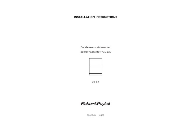 Fisher & Paykel DD24D 7 installation instructions