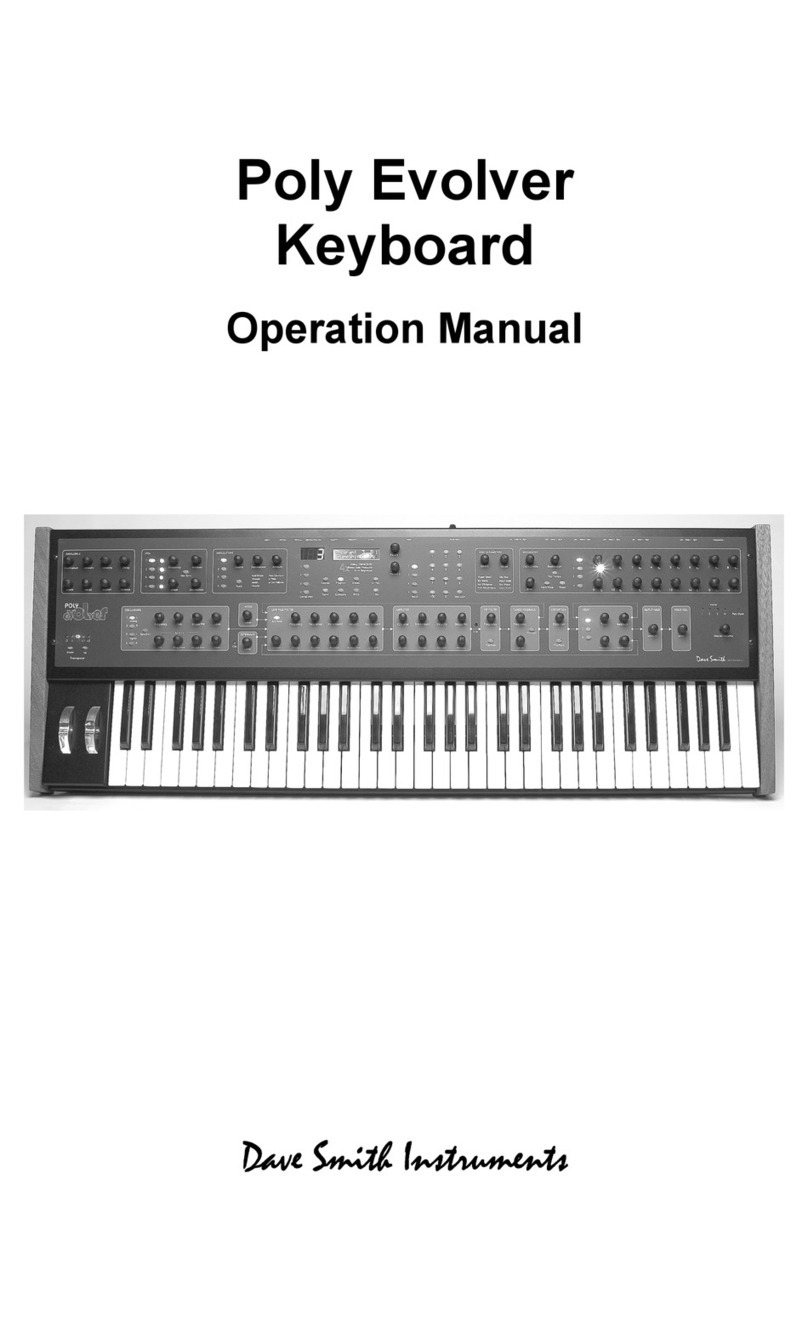 Dave Smith Instruments Evolver Operation manual