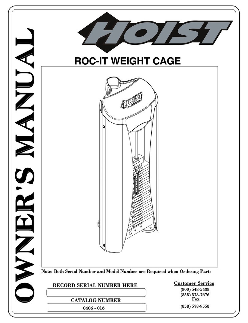 Hoist Fitness ROC-IT 0406 - 016 owner's manual