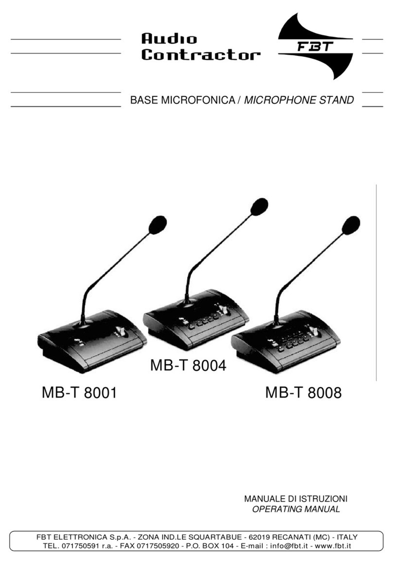 Audio Contractor MB-T 8004 operating manual