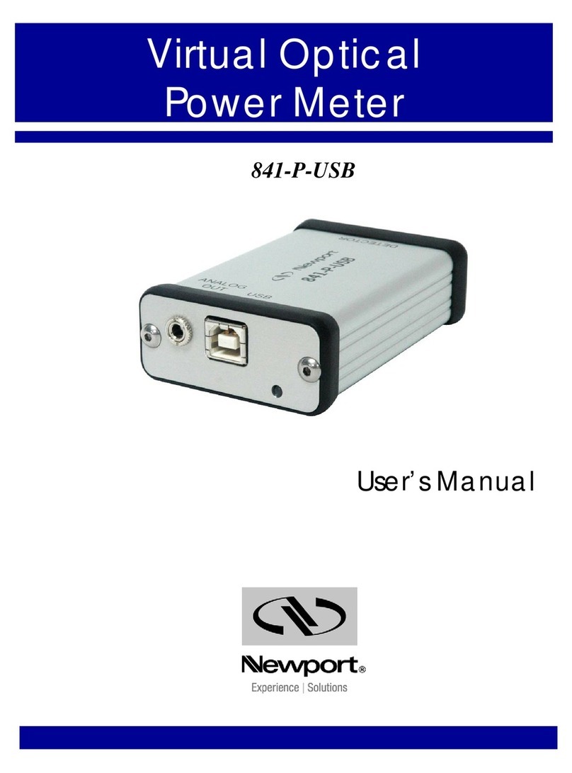 Newport 841-P-USB user manual