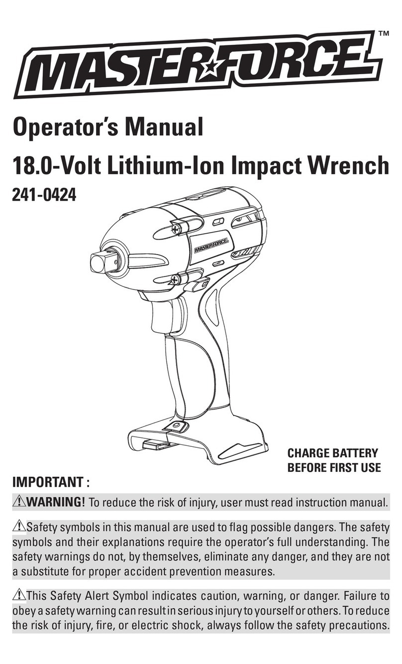 MasterForce 241-0424 User manual