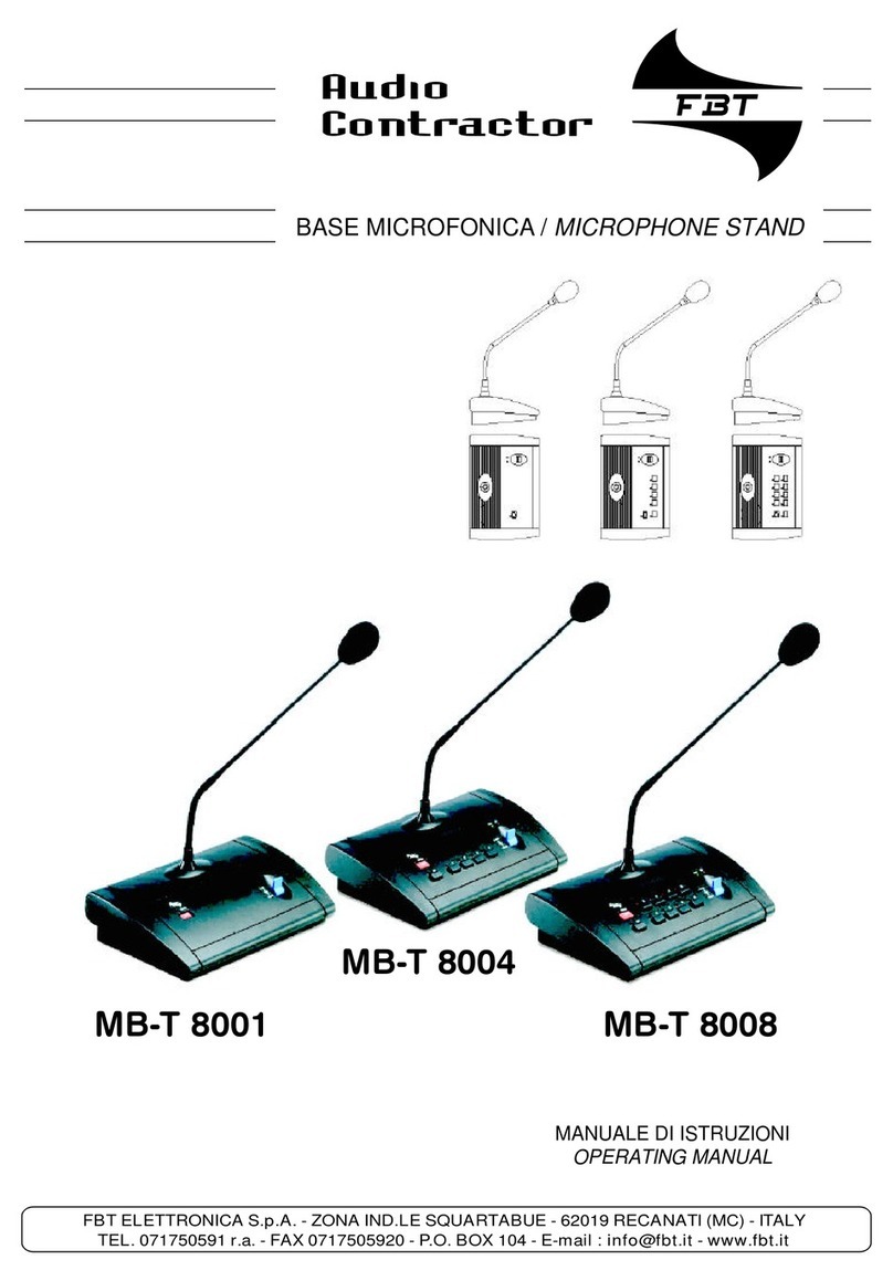 Fbt MB-T 8008 operating manual