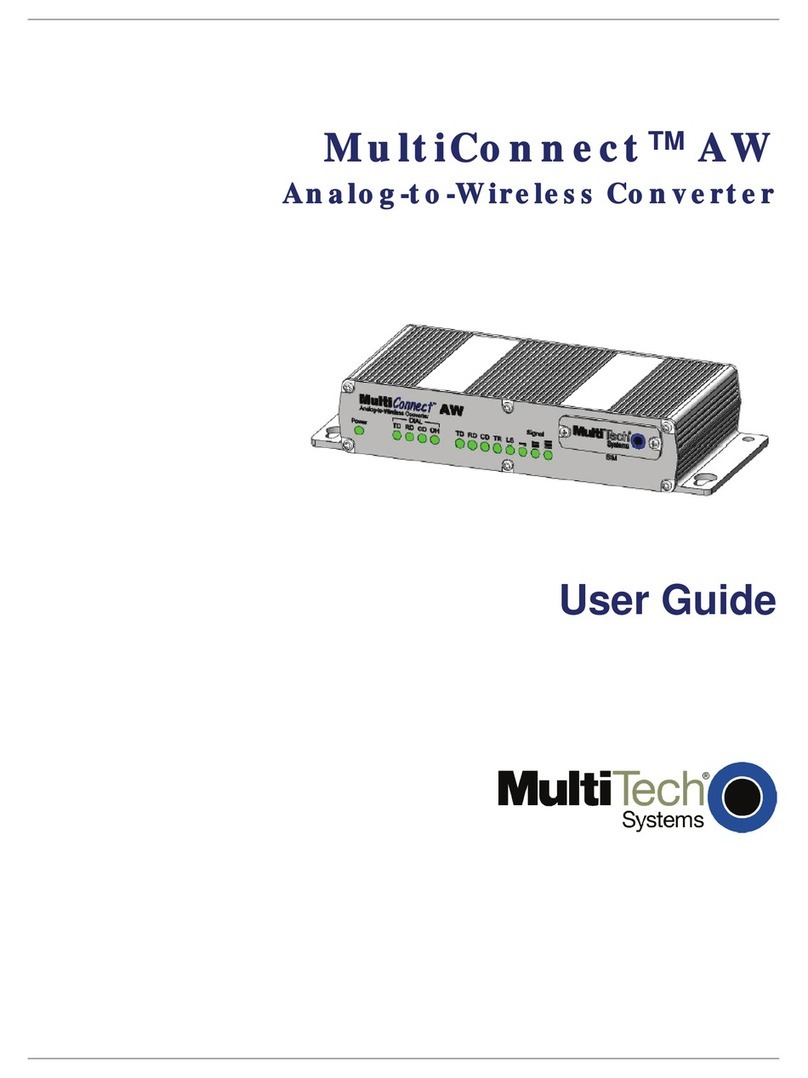Multitech MultiConnect MT100A2W user guide