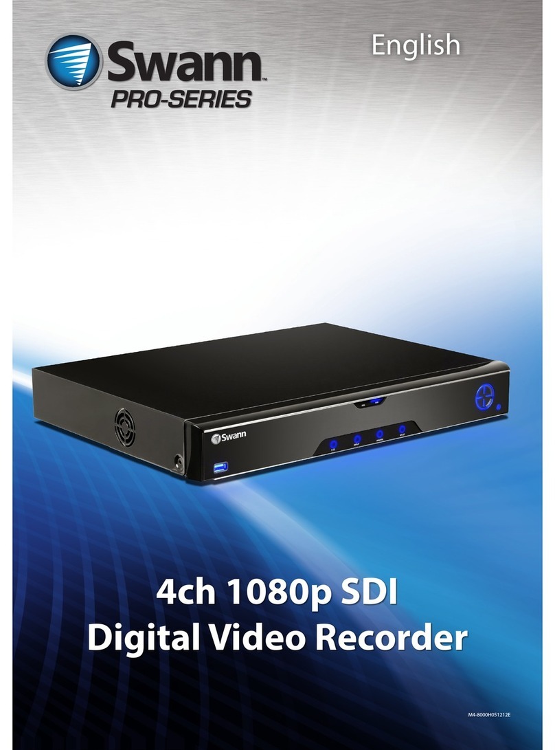 Swann DIGITAL VIDEO RECORDER User manual Swann DIGITAL VIDEO RECORDER User manual