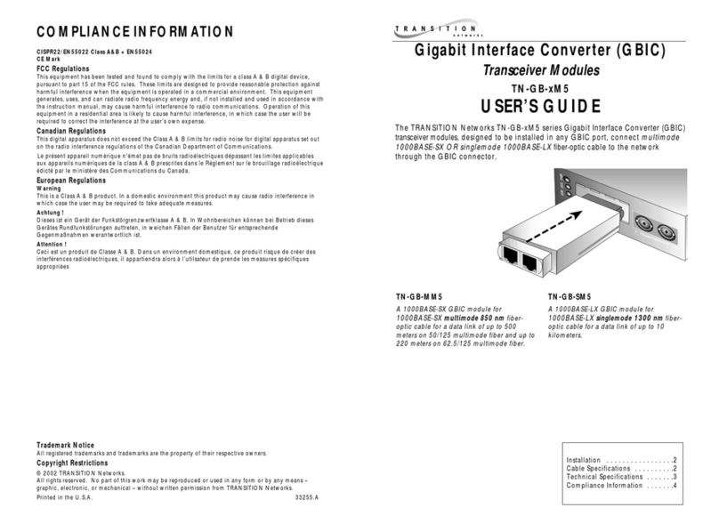 Transition Networks TN-GB-xM5 user guide