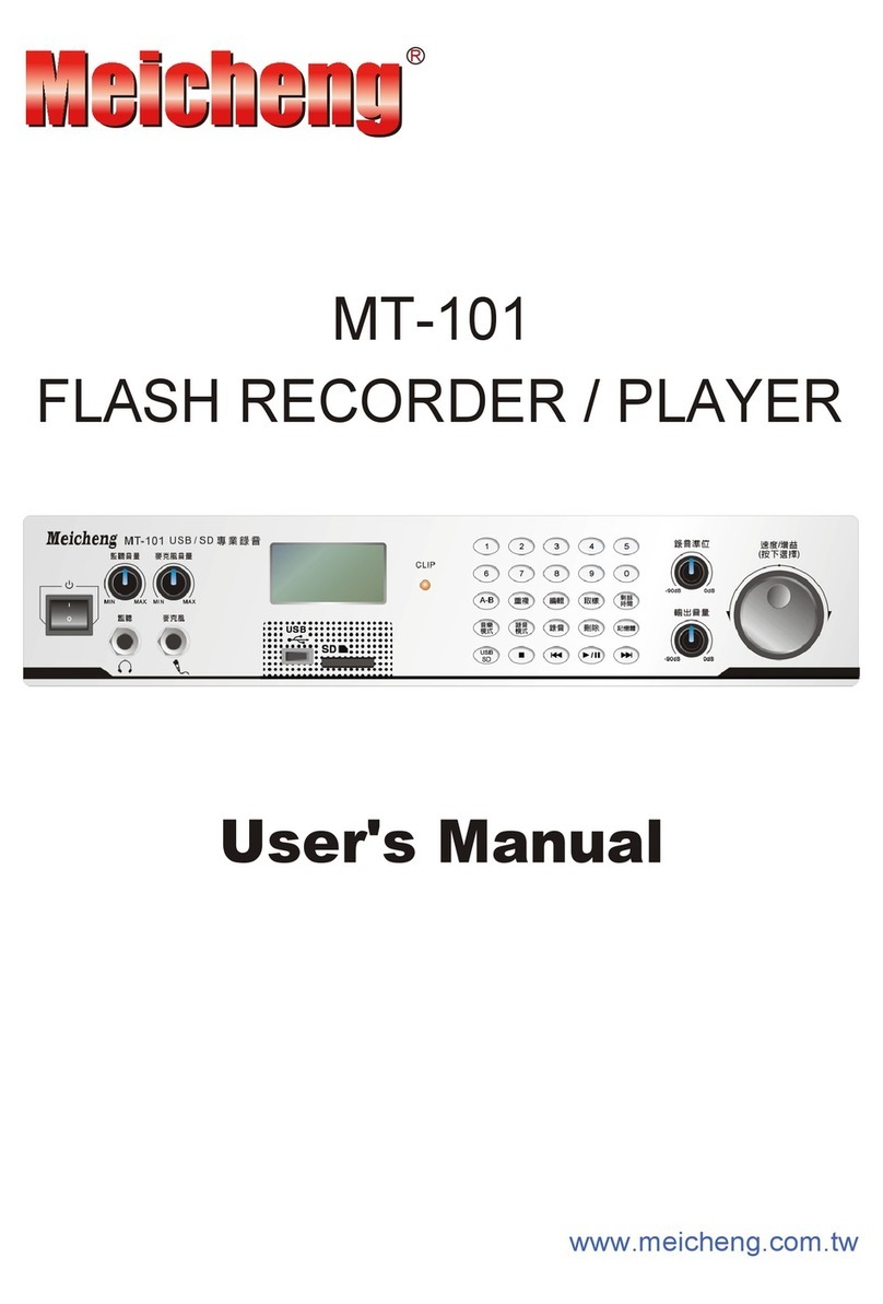 Meicheng MT-101 user manual