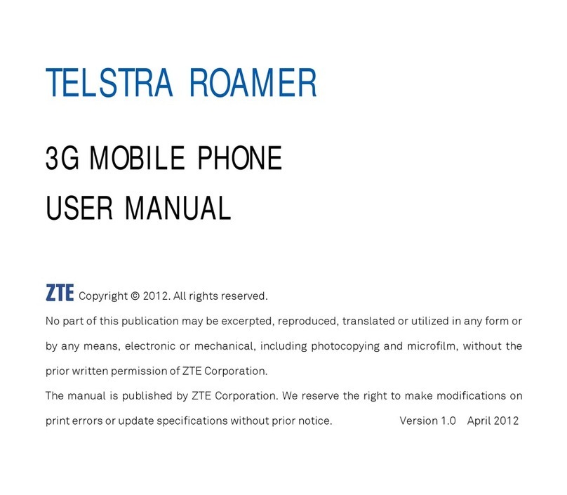 Zte TELSTRA ROAMER User manual