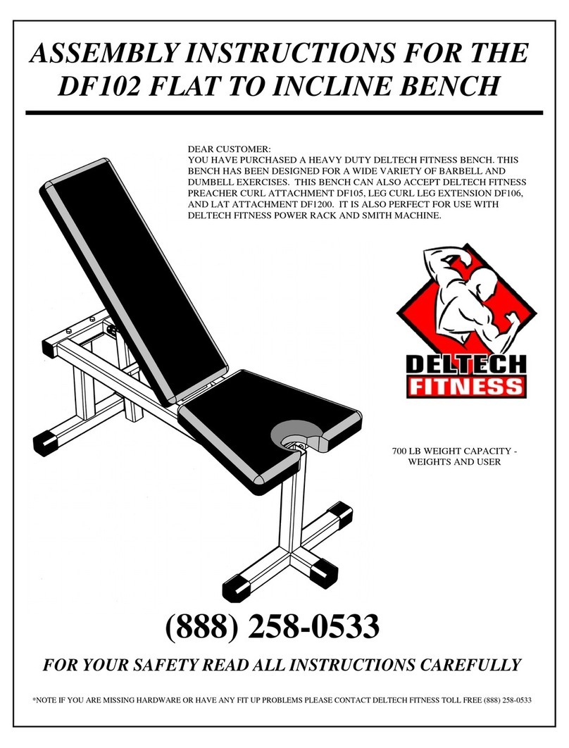Deltech Fitness DF102 Assembly instructions