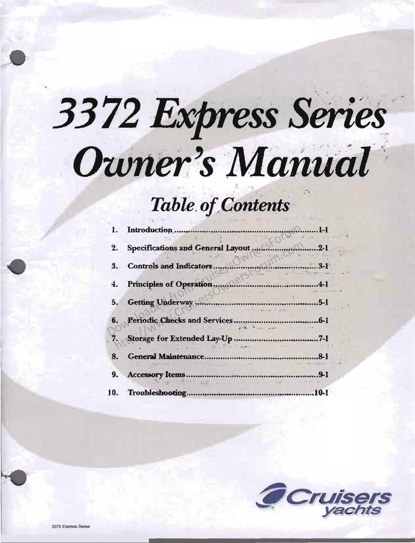 Cruisers Yachts 3372 Express Series owner's manual Cruisers Yachts 3372 Express Series owner's manual