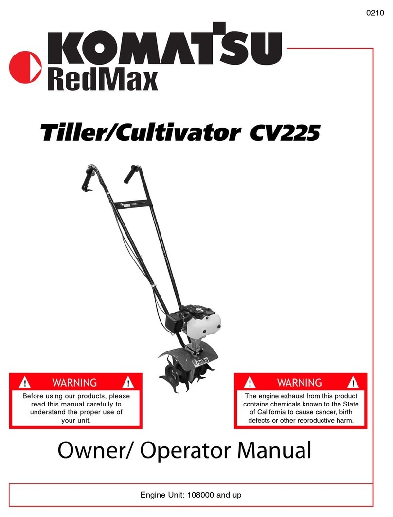 Komatsu RedMax CV225 Owner's/operator's manual