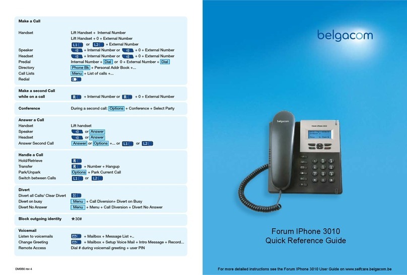 BELGACOM Forum IPhone 3010 User manual BELGACOM Forum IPhone 3010 User manual