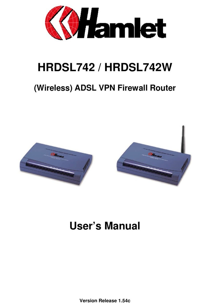 Hamlet HRDSL742 user manual